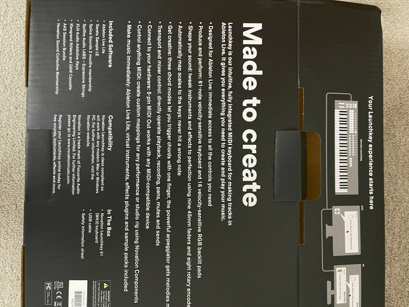Novation Launchkey 61 [MK3] MIDI Keyboard Controller for Ableton Live - Fresh Stock Dated October 2025