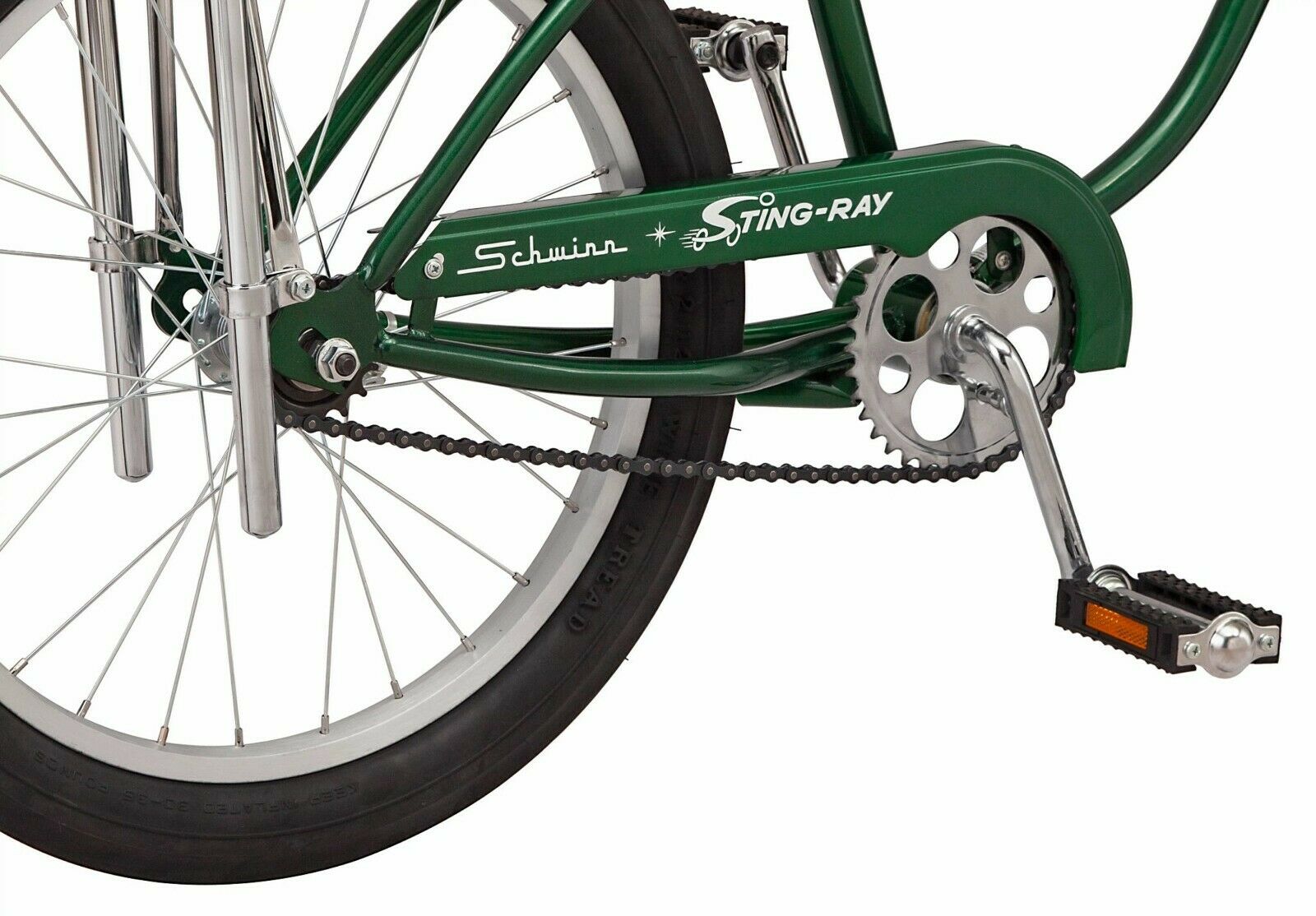 20” Schwinn Sting-Ray Bicycle, Stripe Banana Seat Bike, Single Speed, Green - Fresh Stock Dated October 2025