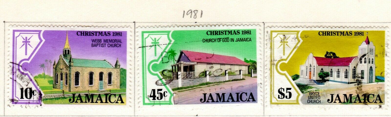 Jamaica Scott 520//559 Used on 2 Album Pages Issued 1981-1983 - Fresh Stock Dated October 2025