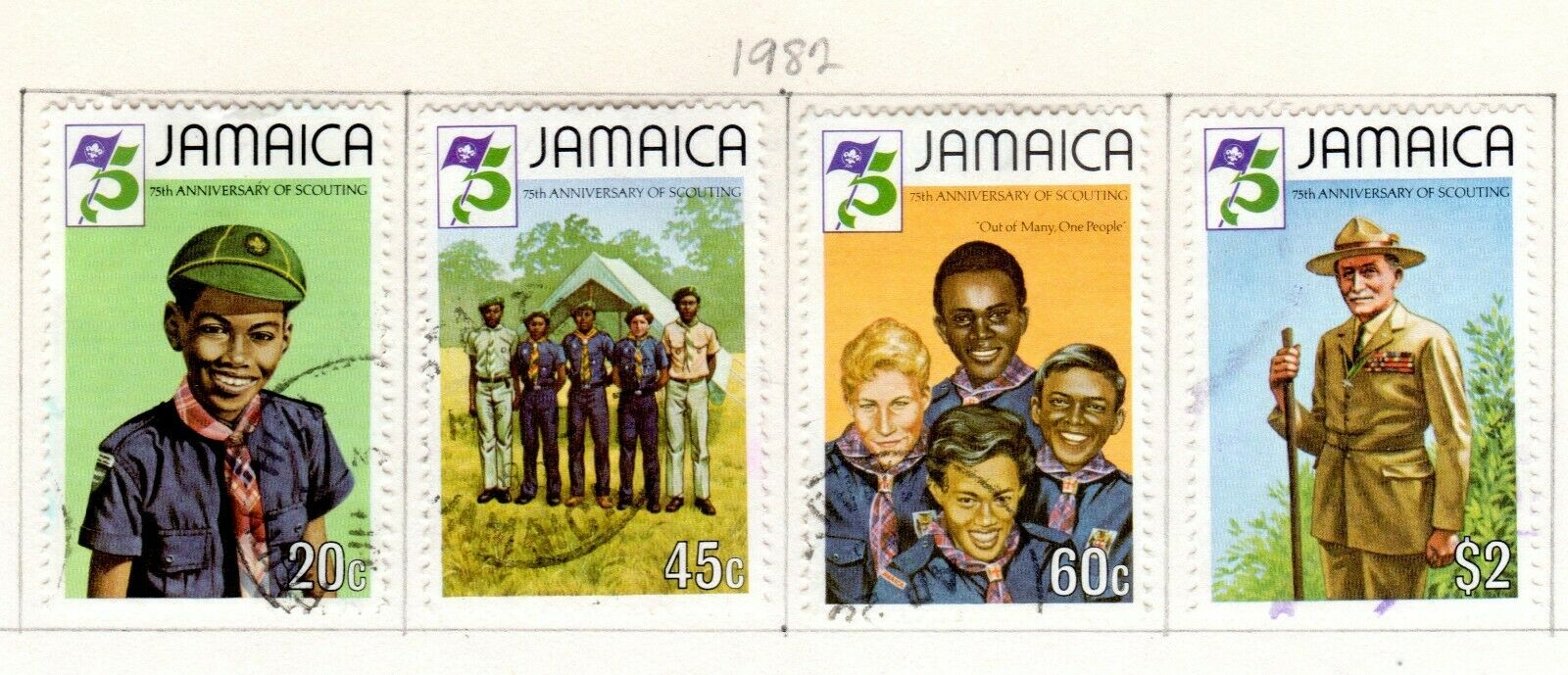 Jamaica Scott 520//559 Used on 2 Album Pages Issued 1981-1983 - Fresh Stock Dated October 2025
