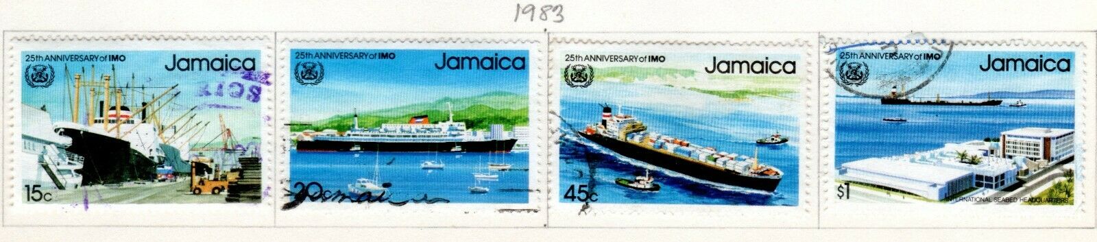 Jamaica Scott 520//559 Used on 2 Album Pages Issued 1981-1983 - Fresh Stock Dated October 2025