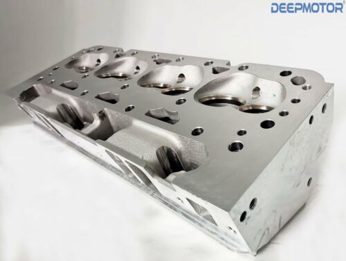 SBC Chevy 350 Cylinder Head Bare Straight Spark Plug Aluminum - Fresh Stock Dated October 2025