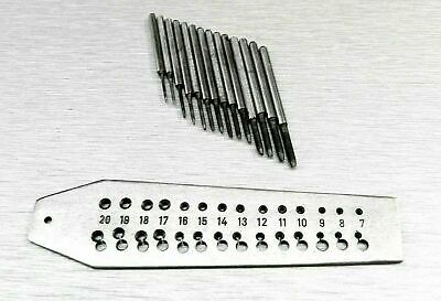 Mini Tap and Die Set 14 Taps Screwplate 0.7mm -2mm Range Jewelry & Watch Repair - Fresh Stock Dated October 2025