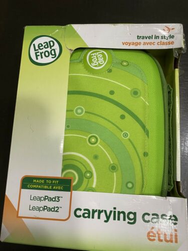 Leap Frog LeapPad 2 & 3 Carrying Protective Storage Travel Case Green NEW - Fresh Stock Dated October 2025