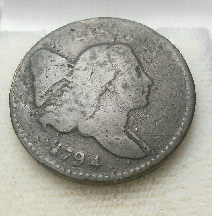RARE 1794 LIBERTY CAP FLOWING HAIR HALF CENT - FINE ORIGINAL❗ LETTERED EDGE❗❗ - Fresh Stock Dated October 2025
