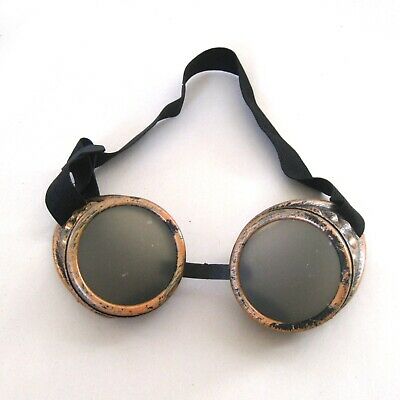 Cyber Goggles Bronze Copper Steampunk Glasses Adult Halloween Costume Accessory - Fresh Stock Dated October 2025