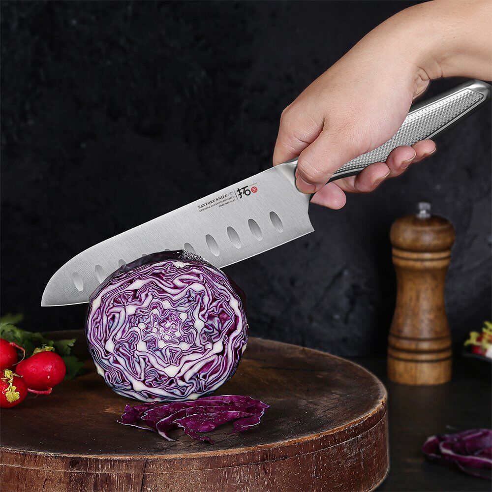 6x TURWHO Kiritsuke Santoku Slicer Bread Chef German Stainless Steel Knives Set - Fresh Stock Dated October 2025