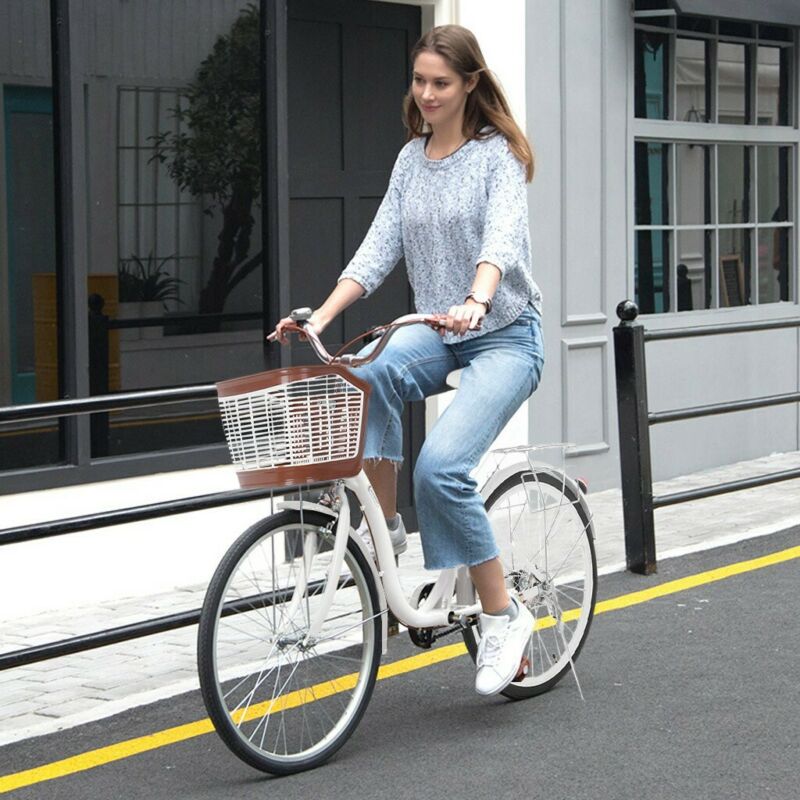 26 Inch Classic Bicycle Retro Bicycle Beach Cruiser Bicycle Retro Bicycle - Fresh Stock Dated October 2025