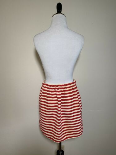 60s Striped Terry Cloth Sarong Skirt Swimsuit Cover Up Wrap Around Pool Mod VTG - Fresh Stock Dated October 2025