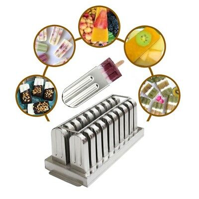 20pcs Ice Cream Stick Molds Stainless Steel Mold Ice Pop Lolly Popsicle Holder - Fresh Stock Dated October 2025