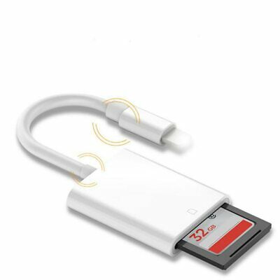 Camera Reader Lightning to SD Card Adapter For iOS 9.2 iPhone 6 7 8 11 XS iPad - Fresh Stock Dated October 2025