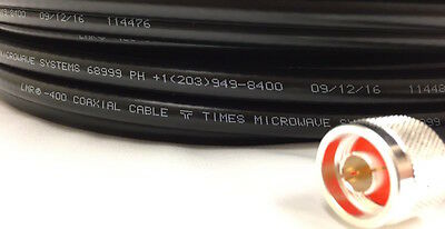 150ft N Male to N Male LMR400 Times Microwave Coax 50 Ohm Cable - Fresh Stock Dated October 2025