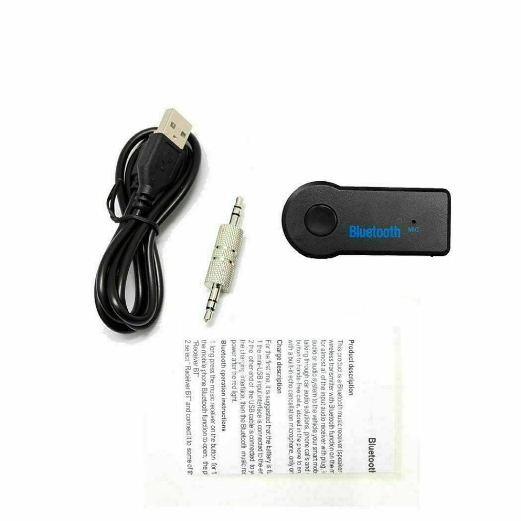Wireless Bluetooth 3.5mm AUX Audio Stereo Music Home Car Receiver Adapter New - Fresh Stock Dated October 2025