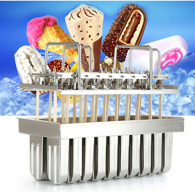 20pcs Stainless Steel Ice Cream Stick Mold Ice Lolly Popsicle For IcePop + Stick - Fresh Stock Dated October 2025