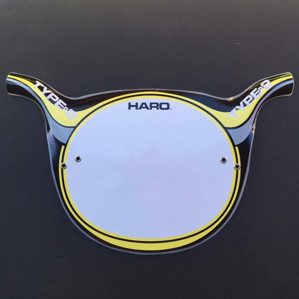Haro Style Type 2 BMX Number Plates, Type Two Number Plate - Fresh Stock Dated October 2025