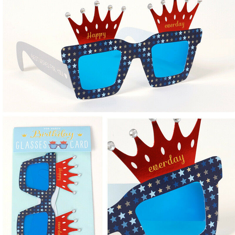 Sunglasses Crown Theme Fashion Glasses Summer Birthday Party Fun Decoration 2021 - Fresh Stock Dated October 2025