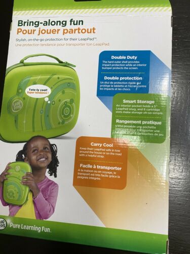 Leap Frog LeapPad 2 & 3 Carrying Protective Storage Travel Case Green NEW - Fresh Stock Dated October 2025