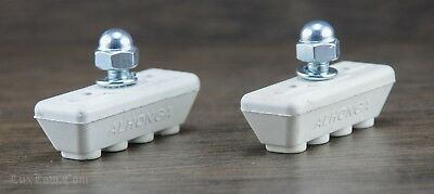White Old School BMX Bike BRAKE PADS Vintage Schwinn Freestyle Cruiser Caliper - Fresh Stock Dated October 2025