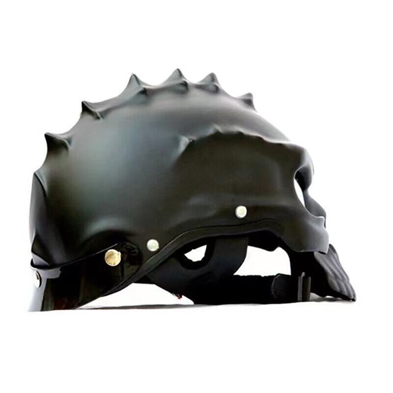 Motorcycle Skull Helmet Half Open Face Helmets with Visor Street Racing Touring - Fresh Stock Dated October 2025