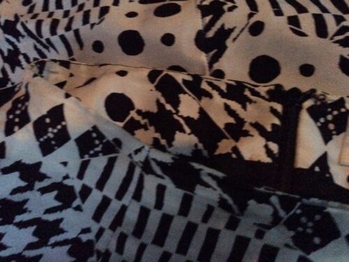 Cache Black White Mini Skirt Vintage 90s Sz 8 Club Kid Sexy Bodycon Y2K FLAWS - Fresh Stock Dated October 2025
