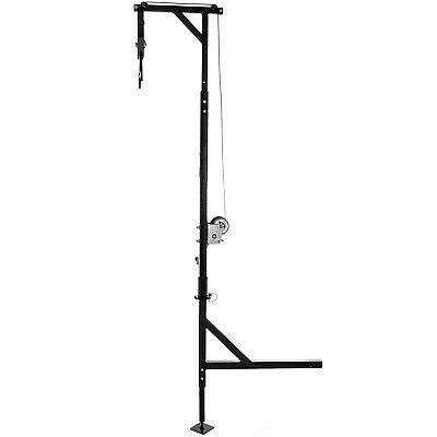 VEVOR Hitch Mounted Deer Hoist Hitch Game Hoist 400lbs Winch Swivel w/ Gambrel - Fresh Stock Dated October 2025