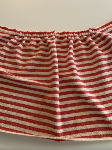 60s Striped Terry Cloth Sarong Skirt Swimsuit Cover Up Wrap Around Pool Mod VTG - Fresh Stock Dated October 2025