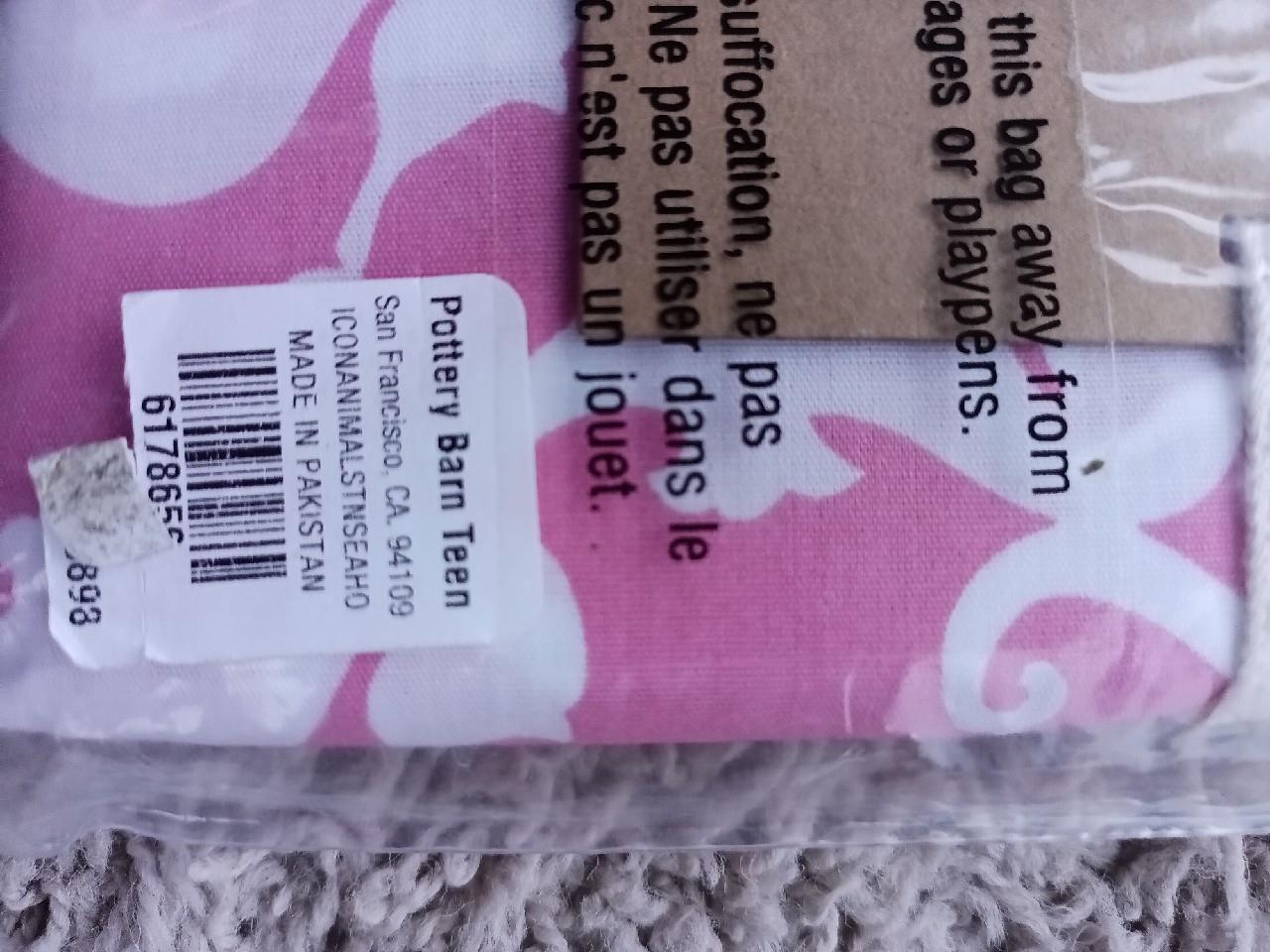 NEW Pottery Barn Teen Cape Code Seahorse Standard Pillow Sham NWT PB PBT Girls - Fresh Stock Dated October 2025