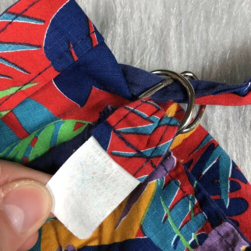 Vintage Womens Multicolored Parrot Bird Tropical Novelty Wrap Skirt - Fresh Stock Dated October 2025