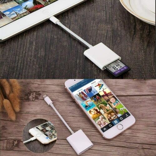 Micro SD/TF Card Camera Reader Adapter for Apple iPhone 6/7/8/X/11 iPad Mini/Pro - Fresh Stock Dated October 2025