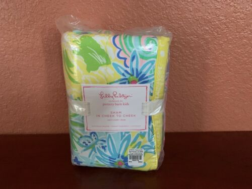 2pc Pottery Barn Kids Lilly Pulitzer COMFORTER  EURO Sham in Cheek To Cheek - Fresh Stock Dated October 2025
