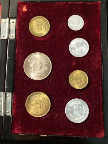 CHINA 7 Coins 1981 1976 COIN Set With Box - Fresh Stock Dated October 2025