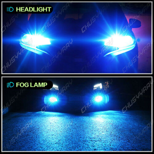 For Honda CBR 600rr 1000rr 2003-2017 - H7 LED Headlight Bulbs 8000K Ice Blue - Fresh Stock Dated October 2025