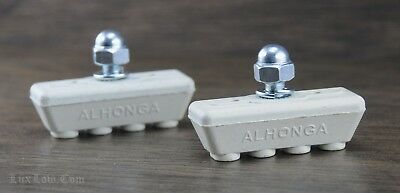 White Old School BMX Bike BRAKE PADS Vintage Schwinn Freestyle Cruiser Caliper - Fresh Stock Dated October 2025