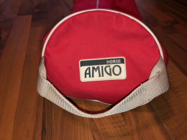 RED AMIGO HORSEWARE BRIDLE BAG OR TAIL EXTENSION HEAVY CORDURA NYLON - Fresh Stock Dated October 2025
