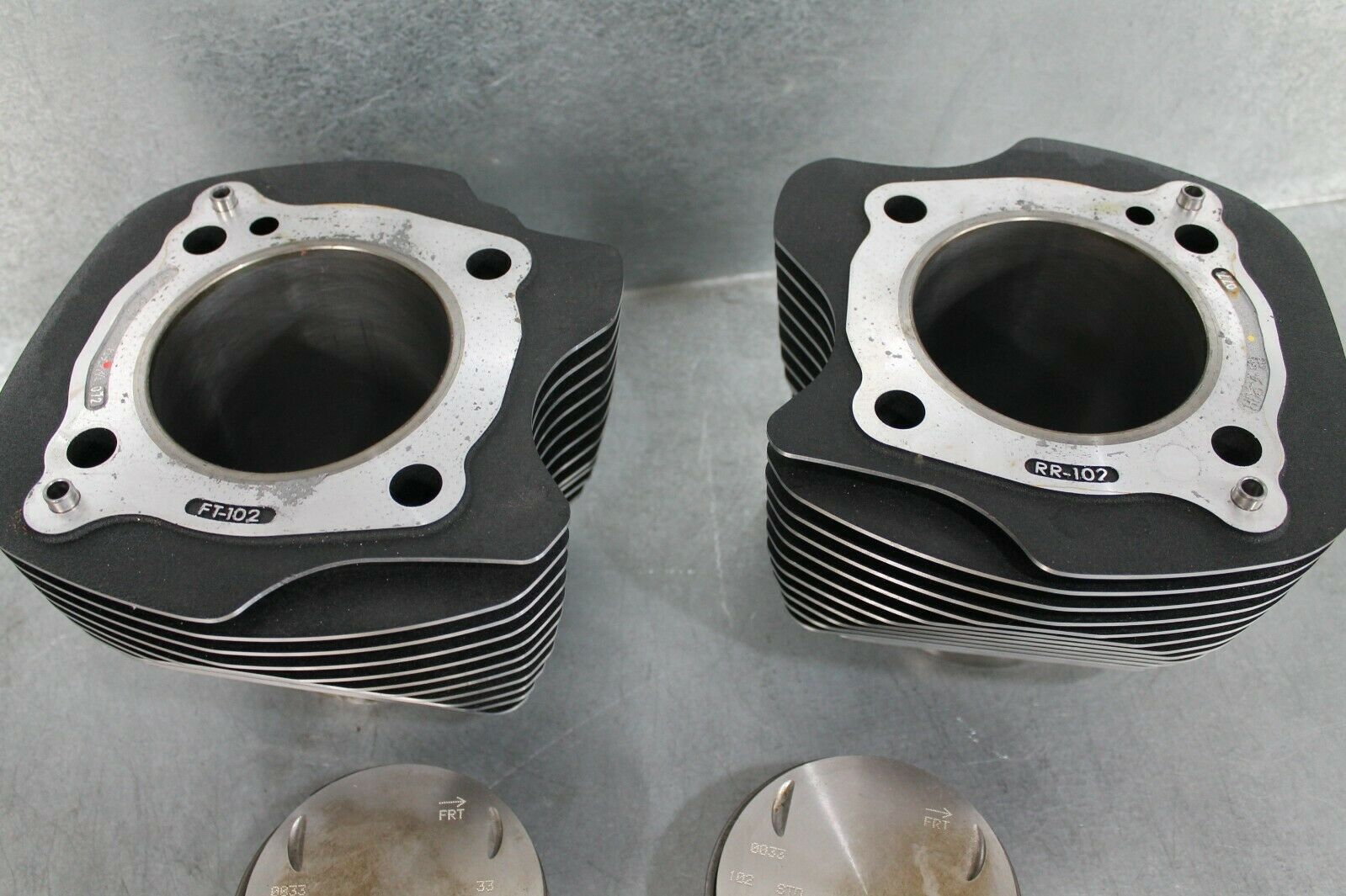 Harley Davidson 114 Engine Cylinder Barrels & Pistons M8 17-20 New Take Off CVO - Fresh Stock Dated October 2025