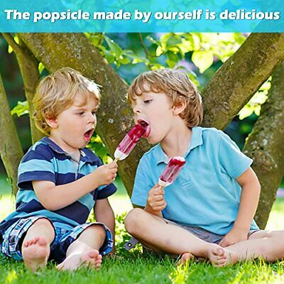 100 Pieces Popsicle Bags DIY Ice Cream Bags Disposable Clear Ice Pop Plastic - Fresh Stock Dated October 2025