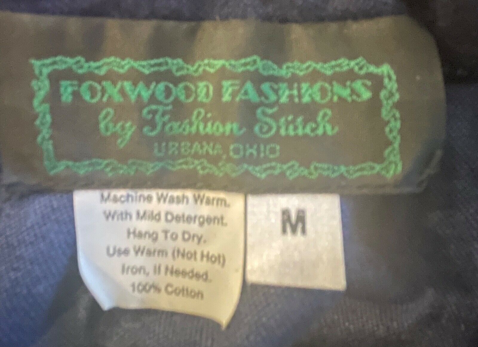 Vintage Appliqued Denim Skirt! Size M! Country Style! Barns, Flag, Animals,Tree! - Fresh Stock Dated October 2025