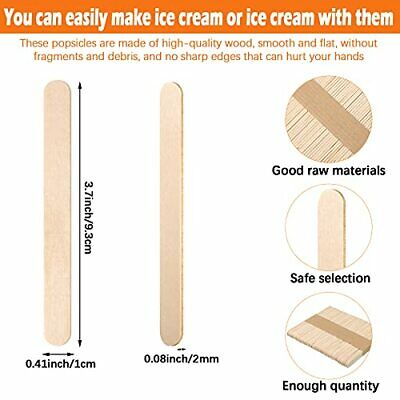 100 Pieces Popsicle Bags DIY Ice Cream Bags Disposable Clear Ice Pop Plastic - Fresh Stock Dated October 2025