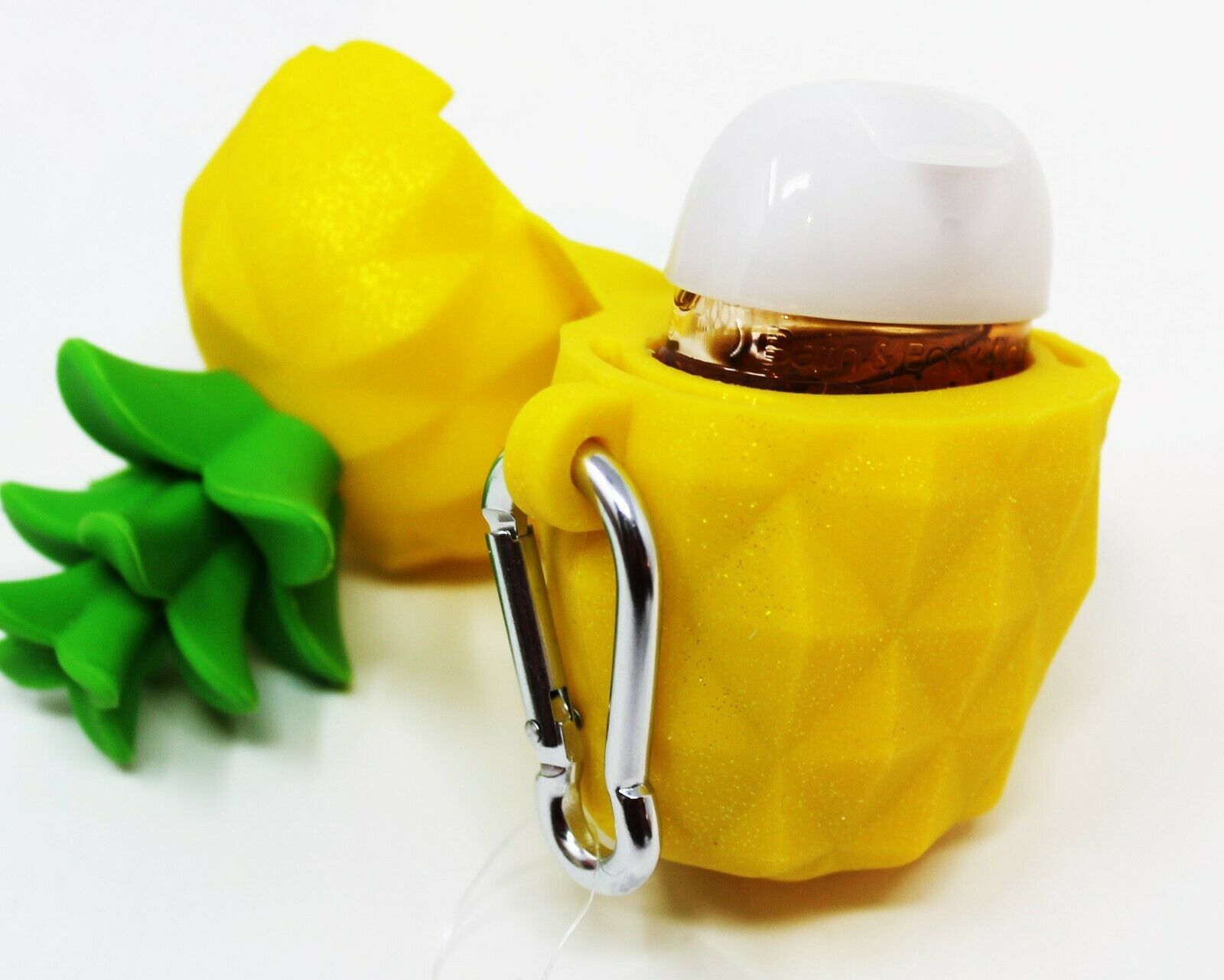 Bath & Body Works Pocketbac Hand Sanitizer Anti Bac Gel Holder PINEAPPLE HAWAII - Fresh Stock Dated October 2025