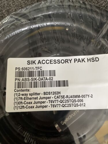 SIK accessory pack phone model ABS-SIK-DATA-02 PS: 606211-TFC Spectrum - Fresh Stock Dated October 2025
