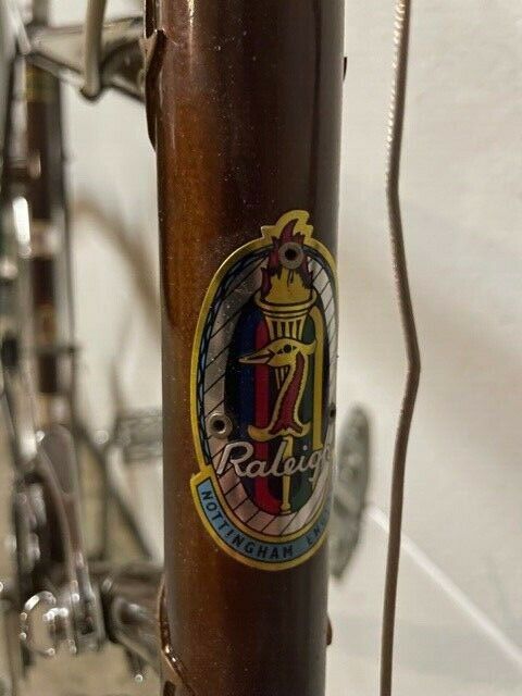 VINTAGE 1966 Raleigh Carlton - ALL ORIGINAL RARE!  Coffee brown Reynolds 531 - Fresh Stock Dated October 2025