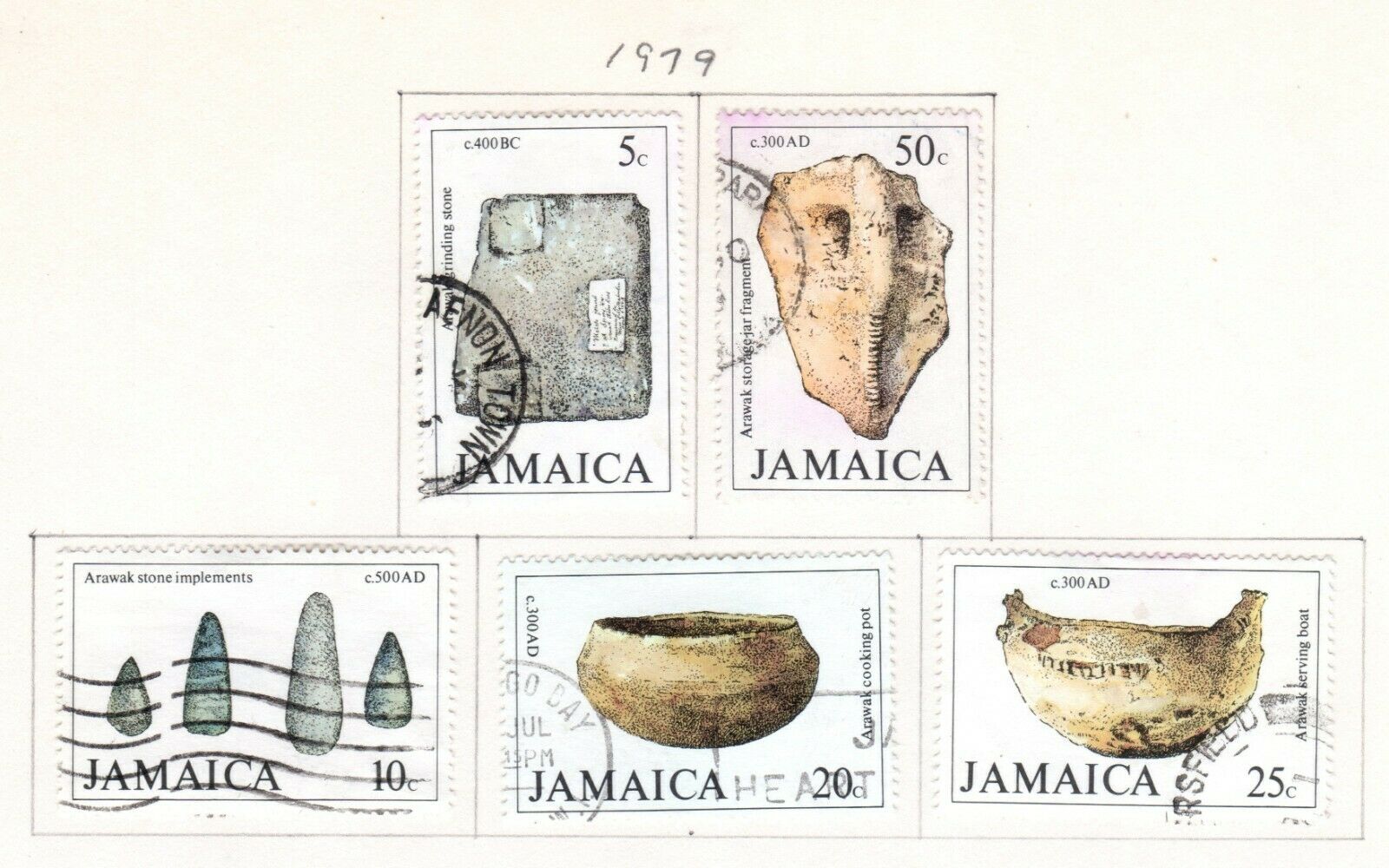 Jamaica Scott 435//463 Mostly Used on 3 Album Pages Issued 1978-1979 - Fresh Stock Dated October 2025