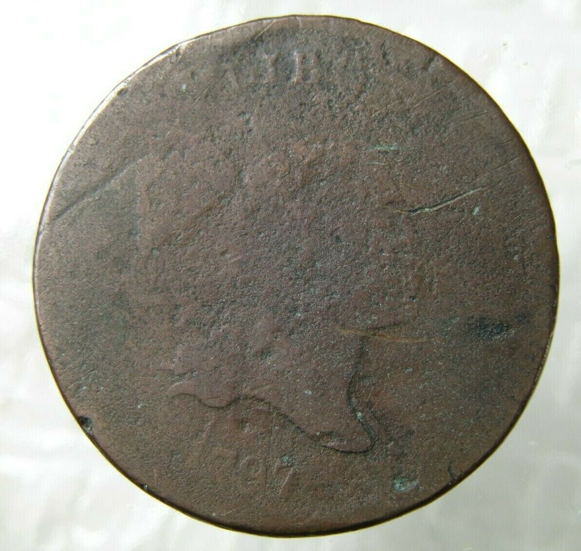 1797 Liberty Cap Half Cent Plain Edge Circulated - Fresh Stock Dated October 2025