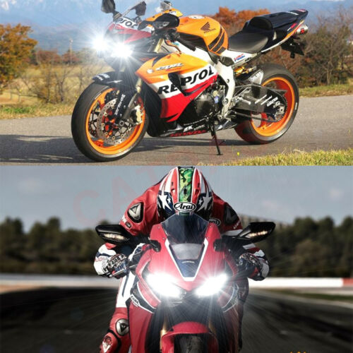 2pcs H7 LED Headlight Bulbs 6000K White For Kawasaki Ninja 300 EX300 2012-2019 - Fresh Stock Dated October 2025
