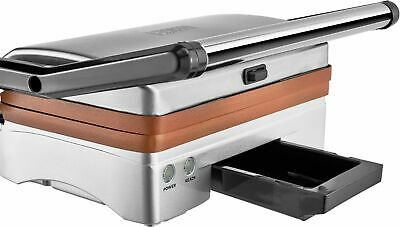 Bialetti Panini Grill Ceramic Copper - Stainless Steel,Copper - Fresh Stock Dated October 2025