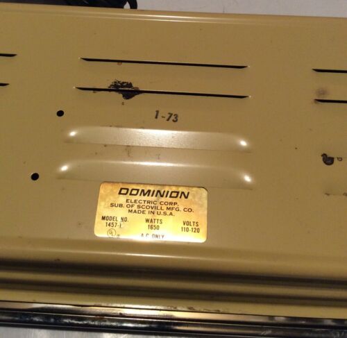 DOMINION,DOUBLE ELEMENT BUFFET RANGE MODEL 1457 - Fresh Stock Dated October 2025