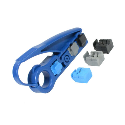 RG6 Quad Shield CoaxCable 500FT Black+Strip Tool+Crimp Tool+50F-Type Connect Kit - Fresh Stock Dated October 2025