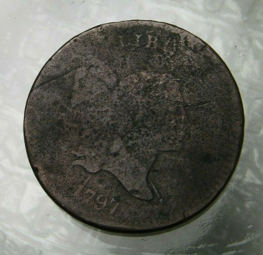 1797 Liberty Cap Half Cent Plain Edge Circulated - Fresh Stock Dated October 2025