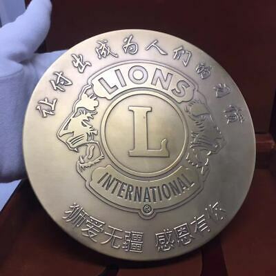 China 180mm Brass Medal - Lion - Fresh Stock Dated October 2025