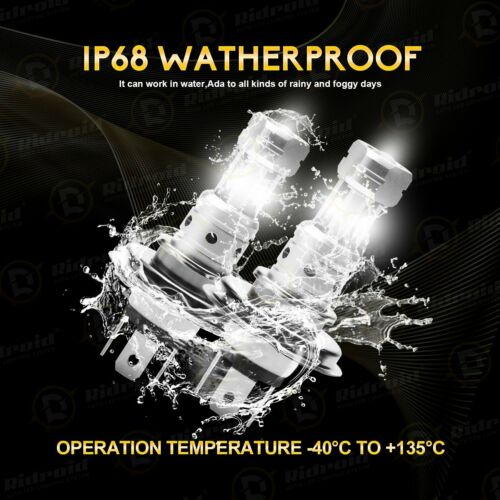 2x H4 9003 Super Bright LED Headlight Kit High Low Beam Bulb 18000LM 6500K White - Fresh Stock Dated October 2025